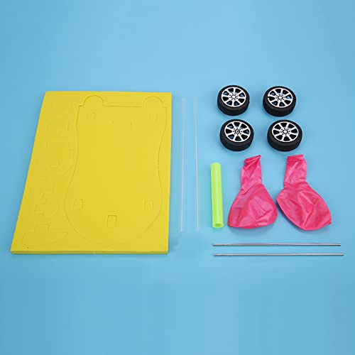 OVAQUIXI DIY Ballon Power Car Model Monting Spielzeug, Langlebiges Material, Ideal für das Erlernen von Wissenschaft und Physik, Geeignet für Kinderwissenschaftsprojekt OVAQUIXI DIY Ballon Power Car Model Monting Spielzeug, Langlebiges Material, Ideal für das Erlernen von Wissenschaft und Physik, Geeignet für Kinderwissenschaftsprojekt von OVAQUIXI