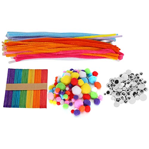 OVAQUIXI DIY Pompoms Plush Stick Set für Kreative Handgefertigte Spielzeuge für den Bildungsgebrauch von OVAQUIXI