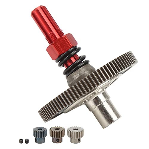 OVAQUIXI Differentialmetall -Zahnrad für Granit -RC Autos, Verschleiß und Langlebige Widerstand, Verbessern Sie die Leistung für RC Autos (Rot) von OVAQUIXI