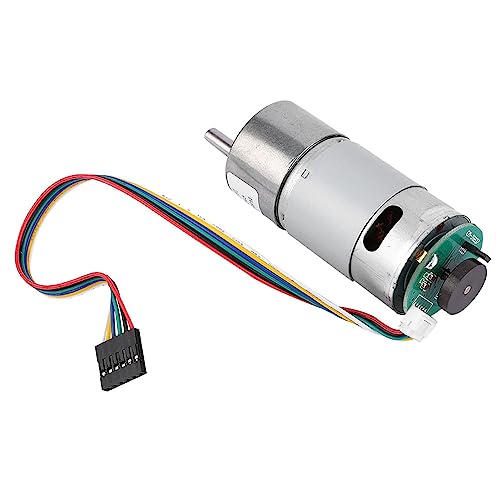 OVAQUIXI Großer Torsionsgetriebemotor mit 12 V 10~1500 U/Min Motorgeschwindigkeitsreduzierungsgeschwindigkeit für Intelligente Geräte (12 V, Geschwindigkeit 800) von OVAQUIXI