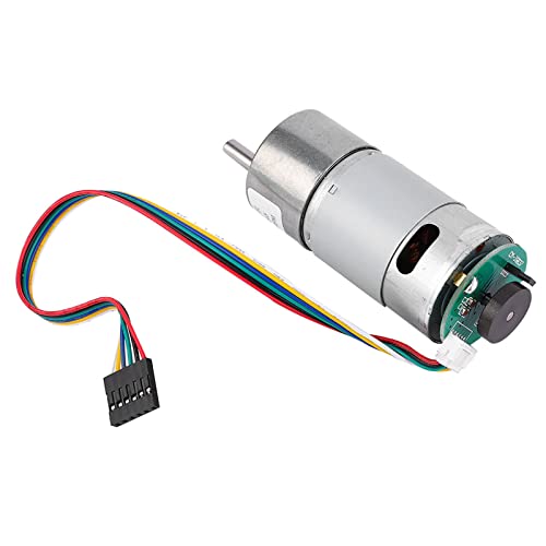 OVAQUIXI Großer Torsionsgetriebemotor mit 12 V 10~1500 U/Min Motorgeschwindigkeitsreduzierungsgeschwindigkeit für Intelligente Geräte (24 V, Geschwindigkeit 500) von OVAQUIXI