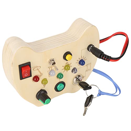 OVAQUIXI Handle Sensory Board Switch, Hölzerne Montessori -Beschäftigte mit LED -Licht OVAQUIXI Handle Sensory Board Switch, Hölzerne Montessori -Beschäftigte mit LED -Licht von OVAQUIXI