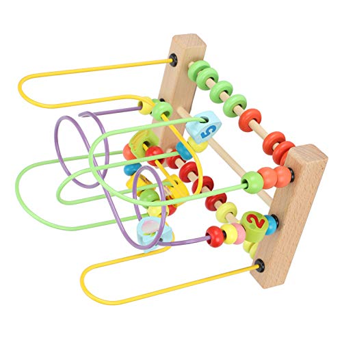 OVAQUIXI Hölzerne Perlenlabyrinth Bildungsaktivität Würfel für, Farbenfrohe Achterbahnspielzeug für Innenspiele, Umweltfreundliches Kleinkind -Sensorikspielzeug, Holzmaterial OVAQUIXI Hölzerne Perlenlabyrinth Bildungsaktivität Würfel für, Farbenfrohe Achterbahnspielzeug für Innenspiele, Umweltfreundliches Kleinkind -Sensorikspielzeug, Holzmaterial von OVAQUIXI