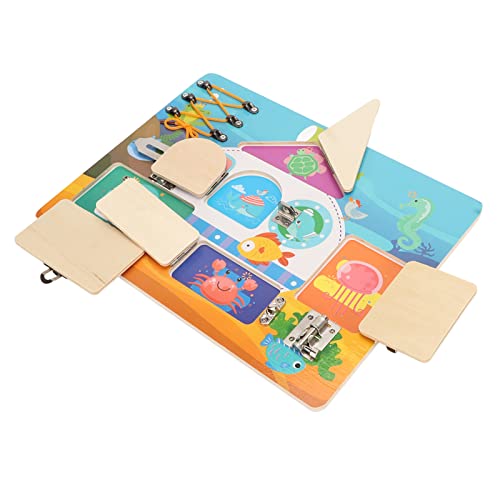 OVAQUIXI Hölzerne Sensorische Aktivitätsbrett für Kleinkind Marine Theme Handy Eye Coordination Kindergarten, Solide Holz OVAQUIXI Hölzerne Sensorische Aktivitätsbrett für Kleinkind Marine Theme Handy Eye Coordination Kindergarten, Solide Holz von OVAQUIXI