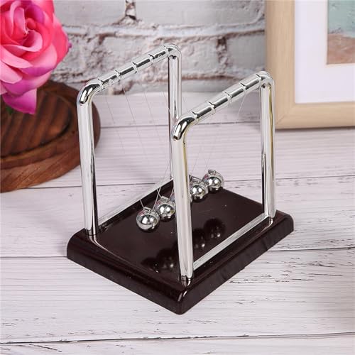 OVAQUIXI Interessante Metallausgleiche Ball Toy Desk Physik Bildungswissenschaft Spielzeug Home Tischdekoration für Stressabbaustudie Accessoire OVAQUIXI Interessante Metallausgleiche Ball Toy Desk Physik Bildungswissenschaft Spielzeug Home Tischdekoration für Stressabbaustudie Accessoire von OVAQUIXI