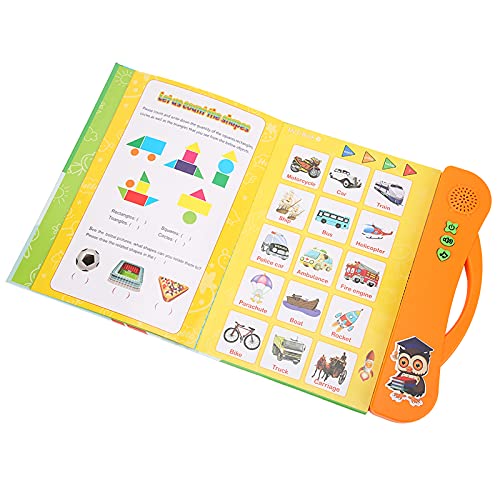 OVAQUIXI Kid English Electronic Sound Educational Book Toy mit Lernstift für über 3 Jahre Orangegreen (ORANGE) von OVAQUIXI
