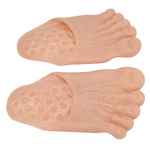 OVAQUIXI Large Fußschuheschuhe Cover, Lustige Halloween -Kostüm -Requisiten, Ideal für Kostümparty Cosplay (Gelbliches Rosa) von OVAQUIXI