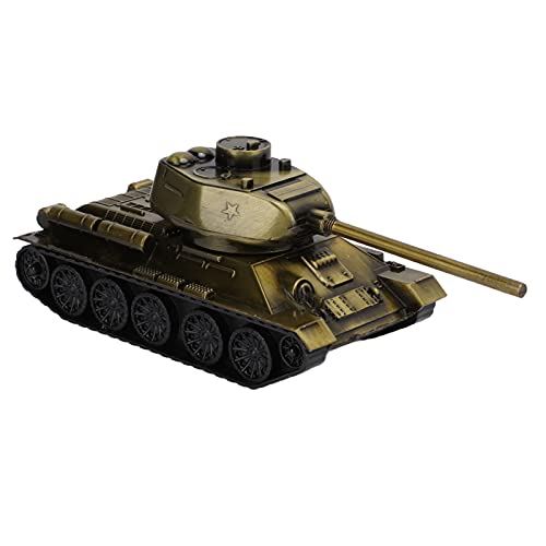 OVAQUIXI Metall Retro Tankmodell Perfektes Detail Kinderspielzeug, Büroschreiber Dekor Mini Kriegsspielzeugbibliothek Dekoration, Langlebiges Legierungsmaterial von OVAQUIXI