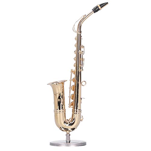 OVAQUIXI Miniaturkupfer -Saxophonmodell Exquisites Musikinstrument Ornament für die Sammlung oder ca. 6.8in für Musikliebhaber OVAQUIXI Miniaturkupfer -Saxophonmodell Exquisites Musikinstrument Ornament für die Sammlung oder ca. 6.8in für Musikliebhaber von OVAQUIXI