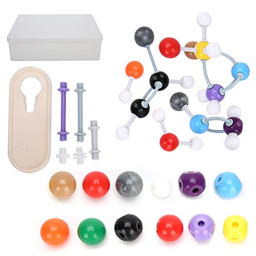 OVAQUIXI Molekularmodell 194 Atomstruktur Set EasyBuild Ball- und Stick Scale Model für Chemieunterrichtshilfen, 194 X Atom für die Universitätsunterrichtsanwendung OVAQUIXI Molekularmodell 194 Atomstruktur Set EasyBuild Ball- und Stick Scale Model für Chemieunterrichtshilfen, 194 X Atom für die Universitätsunterrichtsanwendung von OVAQUIXI