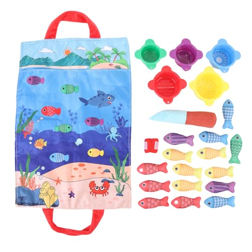 OVAQUIXI Montessori Fischspielzeug, Weiches Plüschfischerspiel Buntes Sensorisches Spielzeug Interaktive Handaugenkoordination Frühes Lernen Spielzeug mit Abnehmbarer Aufbewahrungstasche OVAQUIXI Montessori Fischspielzeug, Weiches Plüschfischerspiel Buntes Sensorisches Spielzeug Interaktive Handaugenkoordination Frühes Lernen Spielzeug mit Abnehmbarer Aufbewahrungstasche von OVAQUIXI