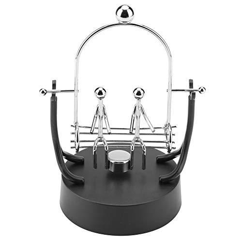 OVAQUIXI Perpetual Motion Swinging Art Desk Bastel Ornament Swing Decor mit Batteriekraft Eisen & Plastik (D301) von OVAQUIXI