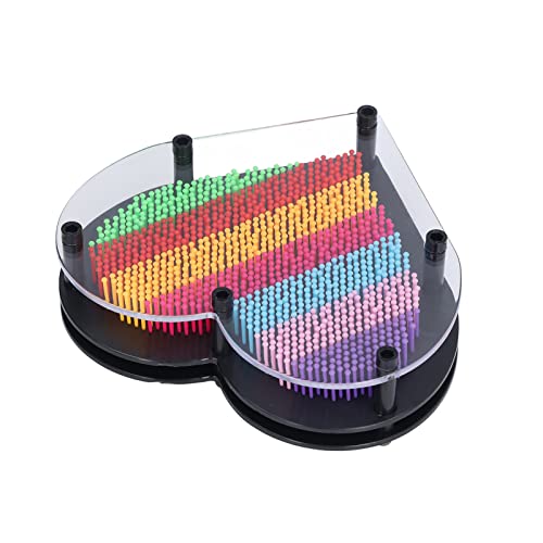 OVAQUIXI Pins Art 3D Herzförmige Regenbogen Klon Handmodell Nadelmalerei Dekoration für Büroschreibtisch Kunststoff 7.4in X 6,9in X 2.2in OVAQUIXI Pins Art 3D Herzförmige Regenbogen Klon Handmodell Nadelmalerei Dekoration für Büroschreibtisch Kunststoff 7.4in X 6,9in X 2.2in von OVAQUIXI