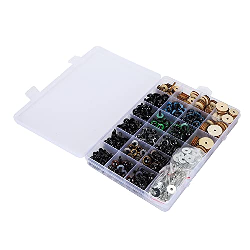 OVAQUIXI Plastikaugen DIY-Kit Langlebig für Handgefertigte Handwerks-Teddybären-Stofftiere Spielzeug für DIY-Liebhaber, 200-pcs-Plastikaugen und Holzkissen OVAQUIXI Plastikaugen DIY-Kit Langlebig für Handgefertigte Handwerks-Teddybären-Stofftiere Spielzeug für DIY-Liebhaber, 200-pcs-Plastikaugen und Holzkissen von OVAQUIXI