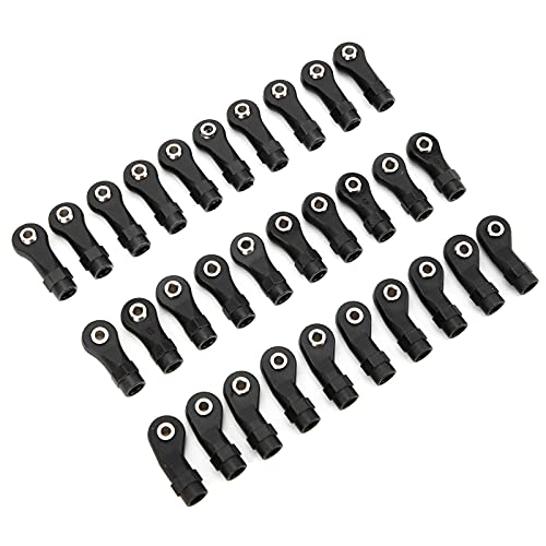 OVAQUIXI RC -Autostangenenden, 30 Pcs Plastikstangenstangen Enden Link Kugelgelenk Kopfkit Kompatibel mit -4 1/10 RC -Auto von OVAQUIXI