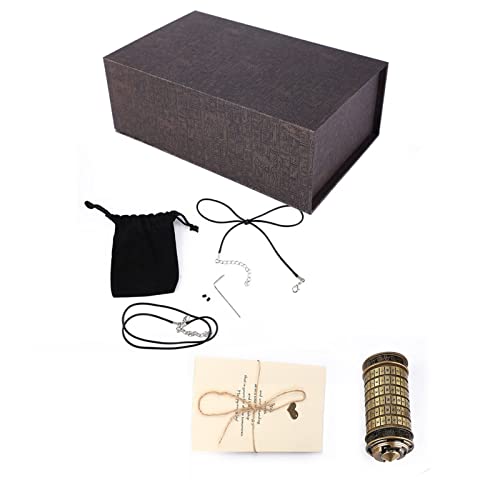 OVAQUIXI Romantischer DA Vinci Code Lock Ringhalter Elegant mit Passwortbriefschloss für Verlobungsringspeicher, Premium -Metallmaterial OVAQUIXI Romantischer DA Vinci Code Lock Ringhalter Elegant mit Passwortbriefschloss für Verlobungsringspeicher, Premium -Metallmaterial von OVAQUIXI