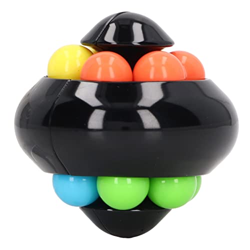 OVAQUIXI Rotationskugel Puzzle Spielzeugspannungsbekämpfung Perlen Rotation Spielzeug für Erwachsene Teenager Handaugenkoordination Im Heimbüro (Black) von OVAQUIXI