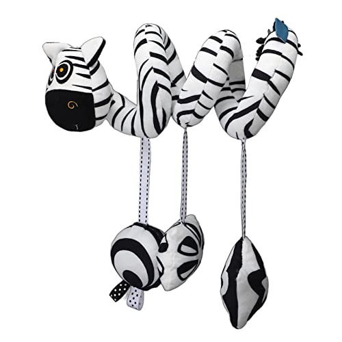 OVAQUIXI Schöne Schwarze Weiße Cartoon Tier Spiral Plüsch Spielzeug Baby Kinderwagen Hängende Rasseln Spielzeug für Visuelles Bewusstsein, Weiches Plüschmaterial - Ideal für Geburtstagsfeiern (YELLOW) OVAQUIXI Schöne Schwarze Weiße Cartoon Tier Spiral Plüsch Spielzeug Baby Kinderwagen Hängende Rasseln Spielzeug für Visuelles Bewusstsein, Weiches Plüschmaterial - Ideal für Geburtstagsfeiern (YELLOW) von OVAQUIXI