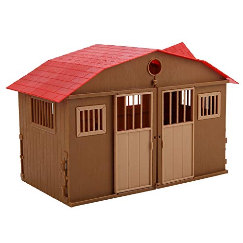 OVAQUIXI Simulation Farm House Toy Set Mini Farmhouse -Szenenmodell mit Offenbarer Tür für Farm Spielzeugzubehör von OVAQUIXI