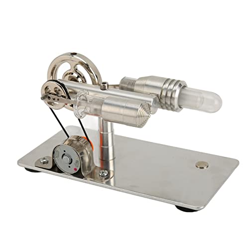 OVAQUIXI Stirling Motormotor Modell Bildung Lärm Spielzeug für Physikalische Lernen Klassenzimmer Lehrer Physische Maschine, Zinklegierung Edelstahlglas Golden OVAQUIXI Stirling Motormotor Modell Bildung Lärm Spielzeug für Physikalische Lernen Klassenzimmer Lehrer Physische Maschine, Zinklegierung Edelstahlglas Golden von OVAQUIXI