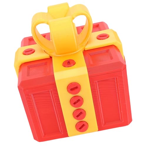 OVAQUIXI Störende Präsenzschraube 3D -gedrucktes Spielzeug Design Neuheit Box Lagerbehälter, Weihnachtsgeburtstag Urlaub (rotes Gold) von OVAQUIXI
