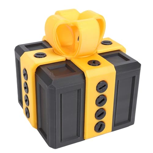 OVAQUIXI Störende Präsenzschraube 3D -gedrucktes Spielzeug Design Neuheit Box Lagerbehälter, Weihnachtsgeburtstag Urlaub (schwarzes Gold) von OVAQUIXI