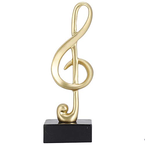 OVAQUIXI Stylish Harzmusik Note Figur Home Office Dekor Ornament, Zart Gefertigte Schreibtisch Dekoration Musikliebhaber Schreibtisch Regal Display von OVAQUIXI