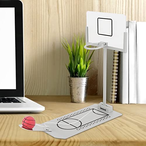 OVAQUIXI Tragbarer Tischbasketballmaschine, Mini -Basketball -Hoop für Basketballliebhaber, Desktop Ornament von OVAQUIXI