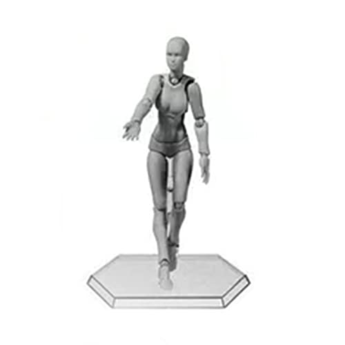 OVAQUIXI Zeichnungsfigur Model Posenable PVC Actionfigur Körper mit Halter Zum Malen von Skizzieren Desktop -Dekor für Kunstliebhaber (Frau) von OVAQUIXI