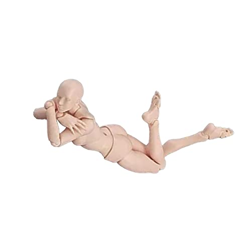 OVAQUIXI Zeichnungsfigur Model Posenable PVC Actionfigur Körper mit Halter Zum Malen von Skizzieren Desktop -Dekor für Kunstliebhaber (Frau) von OVAQUIXI