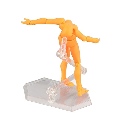 OVAQUIXI Zeichnungsfigur Model Posenable PVC Actionfigur Körper mit Halter Zum Malen von Skizzieren Desktop -Dekor für Kunstliebhaber (Frau) von OVAQUIXI
