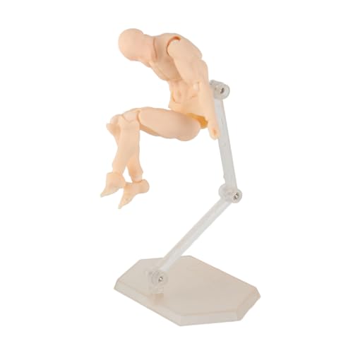 OVAQUIXI Zeichnungsfigur Model Posenable PVC Actionfigur Körper mit Halter Zum Malen von Skizzieren Desktop -Dekor für Kunstliebhaber (Mann) von OVAQUIXI