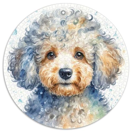 1000 TeilePuzzle Für Erwachsene Und Kinder - Rundes PuzzlesPuzzelHaustier Hund Game Geschenk1000pcs (67.5x67.5cm) von OWBASKPOZ
