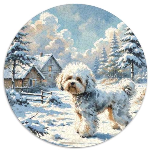 1000 TeilePuzzle RundesHaustier Hund Für Erwachsene Und Kinder AbPuzzleg1000pcs (67.5x67.5cm) von OWBASKPOZ