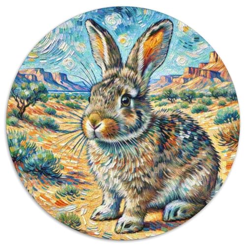 1000 TeilePuzzle RundesPet Kaninchen Für Erwachsene Und Kinder AbPuzzleg1000pcs (67.5x67.5cm) von OWBASKPOZ