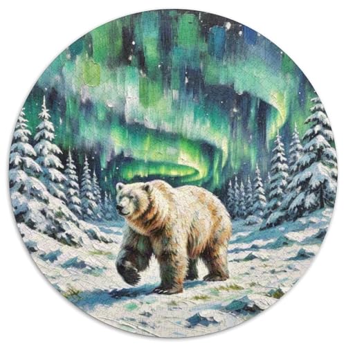 1000 TeilePuzzle RundesPolar Bear Toys Für Erwachsene Und Kinder AbPuzzleg1000pcs (67.5x67.5cm) von OWBASKPOZ