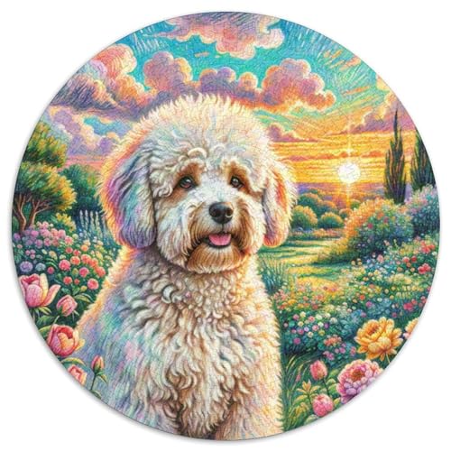 1000 TeileRund PuzzleHaustier Hund Für Erwachsene Und Kinder RundesPuzzles Für Game Geschenk1000pcs (67.5x67.5cm) von OWBASKPOZ