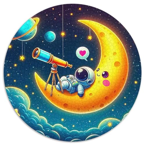 Astronaut1000 Teile Puzzle Für Erwachsene Und Kinder Jigsaw Lernspiel Herausforderungsspielzeug1000pcs (67.5x67.5cm) von OWBASKPOZ