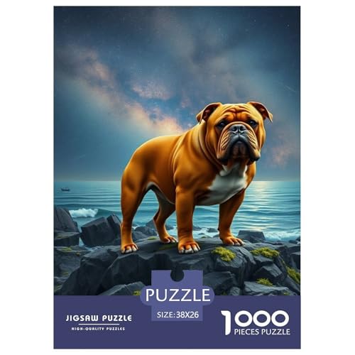 Bulldogs Puzzle 1000 Teile Schwer Puzzle Spielzeug Lernspiel Impossible Haustier Hund Herausforderung Spielzeug Für Erwachsene Und Kinder Ab 14 Jahren 38x26cm/1000pcs Bulldogs Puzzle 1000 Teile Schwer Puzzle Spielzeug Lernspiel Impossible Haustier Hund Herausforderung Spielzeug Für Erwachsene Und Kinder Ab 14 Jahren 38x26cm/1000pcs von OWBASKPOZ