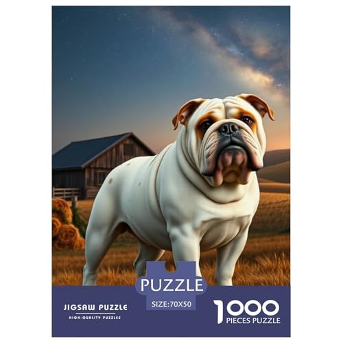 Bulldogs Puzzle 1000 Teile Schwer Puzzle Spielzeug Lernspiel Impossible Haustier Hund Herausforderungsspielzeug Für Erwachsene Und Kinder Ab 12 Jahren 70x50cm/1000pcs Bulldogs Puzzle 1000 Teile Schwer Puzzle Spielzeug Lernspiel Impossible Haustier Hund Herausforderungsspielzeug Für Erwachsene Und Kinder Ab 12 Jahren 70x50cm/1000pcs von OWBASKPOZ