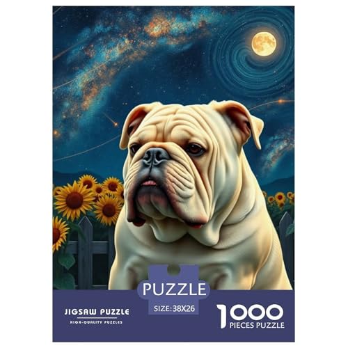 Bulldogs Puzzle 1000 Teile Schwer Puzzle Spielzeug Lernspiel Impossible Haustier Hund Herausforderungsspielzeug Für Erwachsene Und Kinder in Bewährter 38x26cm/1000pcs Bulldogs Puzzle 1000 Teile Schwer Puzzle Spielzeug Lernspiel Impossible Haustier Hund Herausforderungsspielzeug Für Erwachsene Und Kinder in Bewährter 38x26cm/1000pcs von OWBASKPOZ