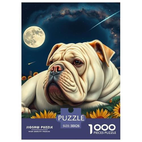 Bulldogs Puzzle 1000 Teile Schwer Puzzle Spielzeug Pädagogisches Spiel Impossible Haustier Hund Herausforderung Spielzeug Für Erwachsene Und Kinder Ab 12 Jahren 38x26cm/1000pcs Bulldogs Puzzle 1000 Teile Schwer Puzzle Spielzeug Pädagogisches Spiel Impossible Haustier Hund Herausforderung Spielzeug Für Erwachsene Und Kinder Ab 12 Jahren 38x26cm/1000pcs von OWBASKPOZ