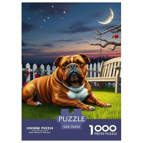 Bulldogs Puzzle 1000 Teile Schwer Puzzle Spielzeug Pädagogisches Spiel Impossible Haustier Hund Herausforderungsspielzeug Für Erwachsene Und Kinder Ab 12 Jahren 70x50cm/1000pcs Bulldogs Puzzle 1000 Teile Schwer Puzzle Spielzeug Pädagogisches Spiel Impossible Haustier Hund Herausforderungsspielzeug Für Erwachsene Und Kinder Ab 12 Jahren 70x50cm/1000pcs von OWBASKPOZ