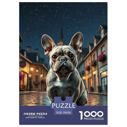 Bulldogs Puzzle 1000 Teile Schwer Puzzle Spielzeug Pädagogisches Spiel Impossible Haustier Hund Herausforderungsspielzeug Für Erwachsene Und Kinder Ab 14 Jahren 70x50cm/1000pcs Bulldogs Puzzle 1000 Teile Schwer Puzzle Spielzeug Pädagogisches Spiel Impossible Haustier Hund Herausforderungsspielzeug Für Erwachsene Und Kinder Ab 14 Jahren 70x50cm/1000pcs von OWBASKPOZ
