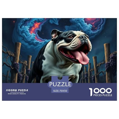 Bulldogs Puzzle 1000-teilige Schwer Puzzle Spielzeug Lernspiel Impossible Haustier Hund Herausforderung Spielzeug Für Erwachsene Und Kinder Ab 12 Jahren 70x50cm/1000pcs Bulldogs Puzzle 1000-teilige Schwer Puzzle Spielzeug Lernspiel Impossible Haustier Hund Herausforderung Spielzeug Für Erwachsene Und Kinder Ab 12 Jahren 70x50cm/1000pcs von OWBASKPOZ