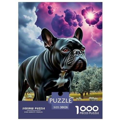 Bulldogs Puzzle 1000-teilige Schwer Puzzle Spielzeug Lernspiel Impossible Haustier Hund Herausforderung Spielzeug Für Erwachsene Und Kinder in Bewährter 38x26cm/1000pcs Bulldogs Puzzle 1000-teilige Schwer Puzzle Spielzeug Lernspiel Impossible Haustier Hund Herausforderung Spielzeug Für Erwachsene Und Kinder in Bewährter 38x26cm/1000pcs von OWBASKPOZ