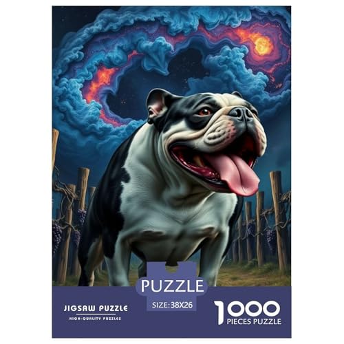 Bulldogs Puzzle 1000-teilige Schwer Puzzle Spielzeug Lernspiel Impossible Haustier Hund Herausforderungsspielzeug Für Erwachsene Kinder 38x26cm/1000pcs Bulldogs Puzzle 1000-teilige Schwer Puzzle Spielzeug Lernspiel Impossible Haustier Hund Herausforderungsspielzeug Für Erwachsene Kinder 38x26cm/1000pcs von OWBASKPOZ