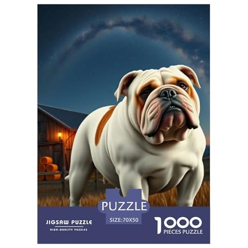 Bulldogs Puzzle 1000-teilige Schwer Puzzle Spielzeug Lernspiel Impossible Haustier Hund Herausforderungsspielzeug Für Erwachsene Und Kinder Ab 14 Jahren 70x50cm/1000pcs Bulldogs Puzzle 1000-teilige Schwer Puzzle Spielzeug Lernspiel Impossible Haustier Hund Herausforderungsspielzeug Für Erwachsene Und Kinder Ab 14 Jahren 70x50cm/1000pcs von OWBASKPOZ
