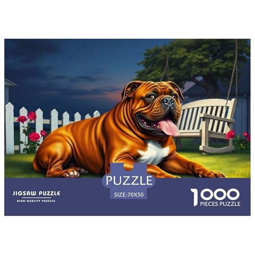 Bulldogs Puzzles 1000 Teile Schwer Puzzle Spielzeug Lernspiel Impossible Haustier Hund Herausforderung Spielzeug Für Erwachsene Kinder 70x50cm/1000pcs Bulldogs Puzzles 1000 Teile Schwer Puzzle Spielzeug Lernspiel Impossible Haustier Hund Herausforderung Spielzeug Für Erwachsene Kinder 70x50cm/1000pcs von OWBASKPOZ