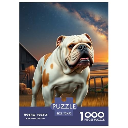 Bulldogs Puzzles 1000 Teile Schwer Puzzle Spielzeug Lernspiel Impossible Haustier Hund Herausforderungsspielzeug Für Erwachsene Und Kinder Ab 14 Jahren 70x50cm/1000pcs Bulldogs Puzzles 1000 Teile Schwer Puzzle Spielzeug Lernspiel Impossible Haustier Hund Herausforderungsspielzeug Für Erwachsene Und Kinder Ab 14 Jahren 70x50cm/1000pcs von OWBASKPOZ